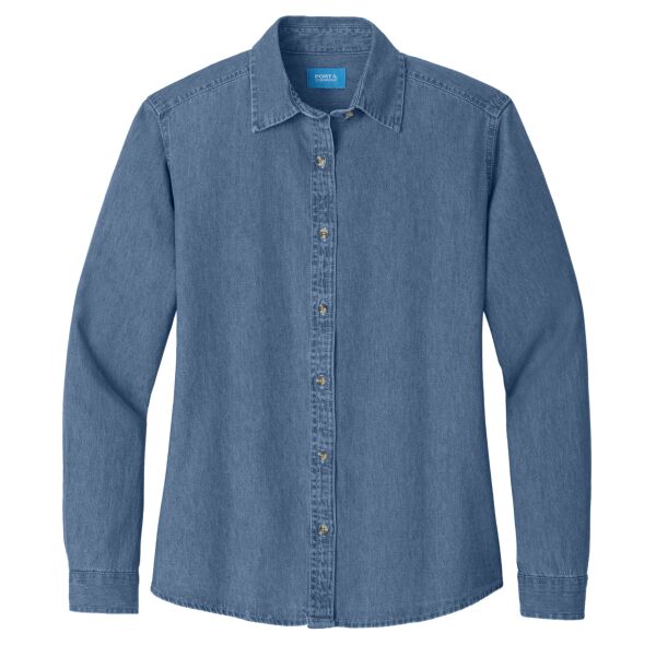 Women's Long Sleeve Value Denim Shirt Thumbnail